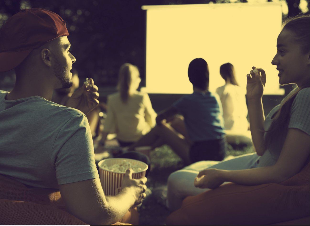Projection en plein air